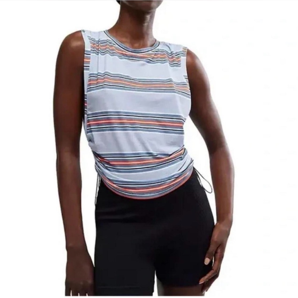 NWT Free People Movement Sport Mode Printed Tempo Tank Blue/Gray Women’s XS